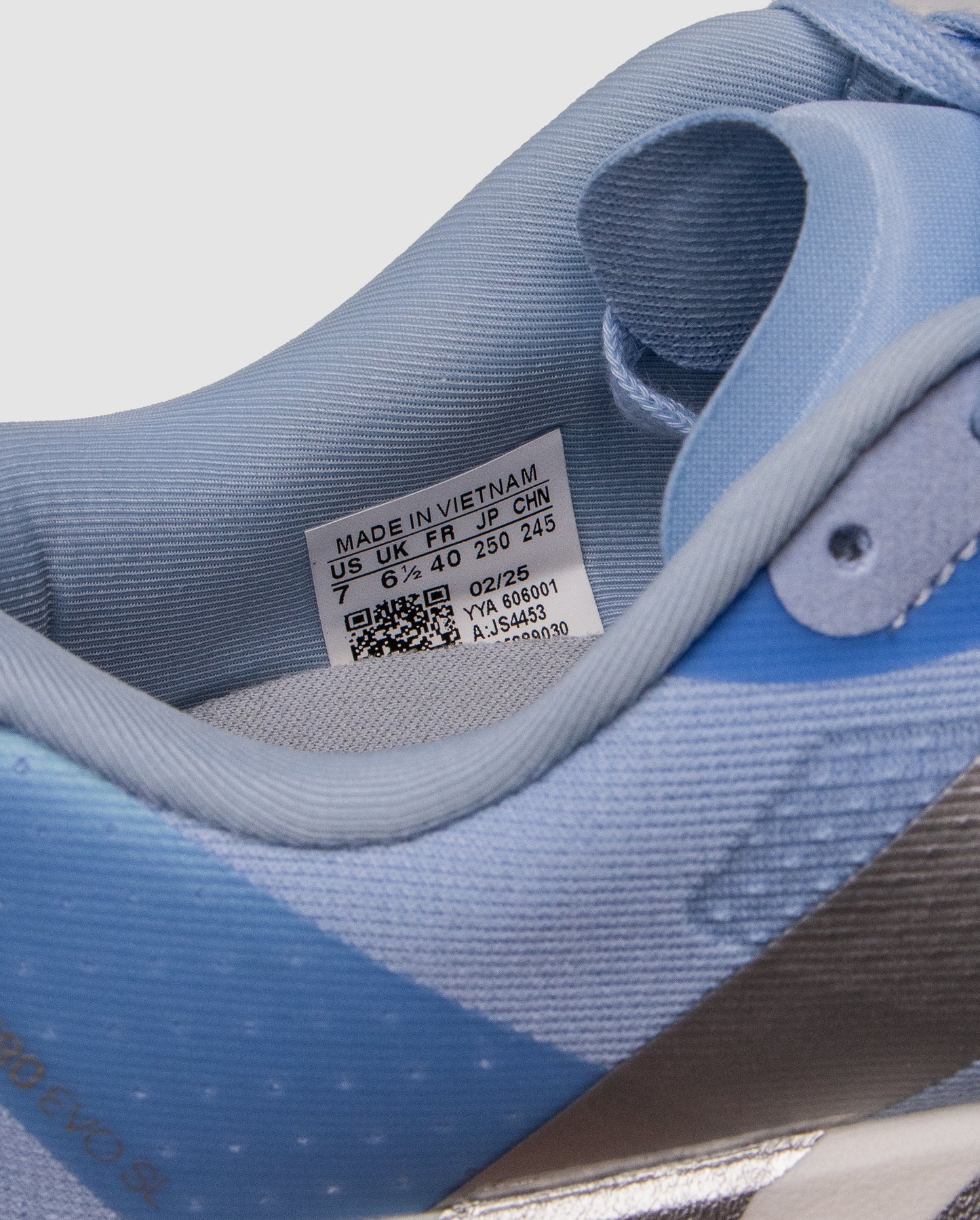 Adidas Adizero Evo SL Glow Blue/Silver Metallic