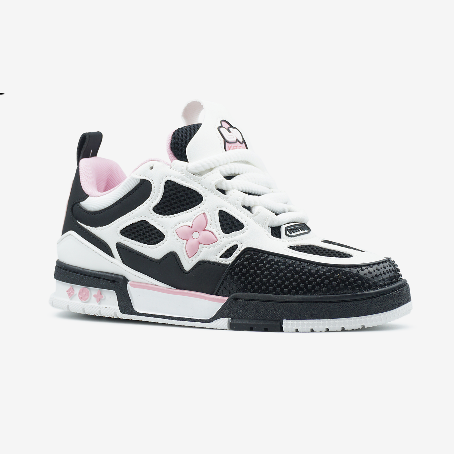 LV Skate Sneaker Black White Pink