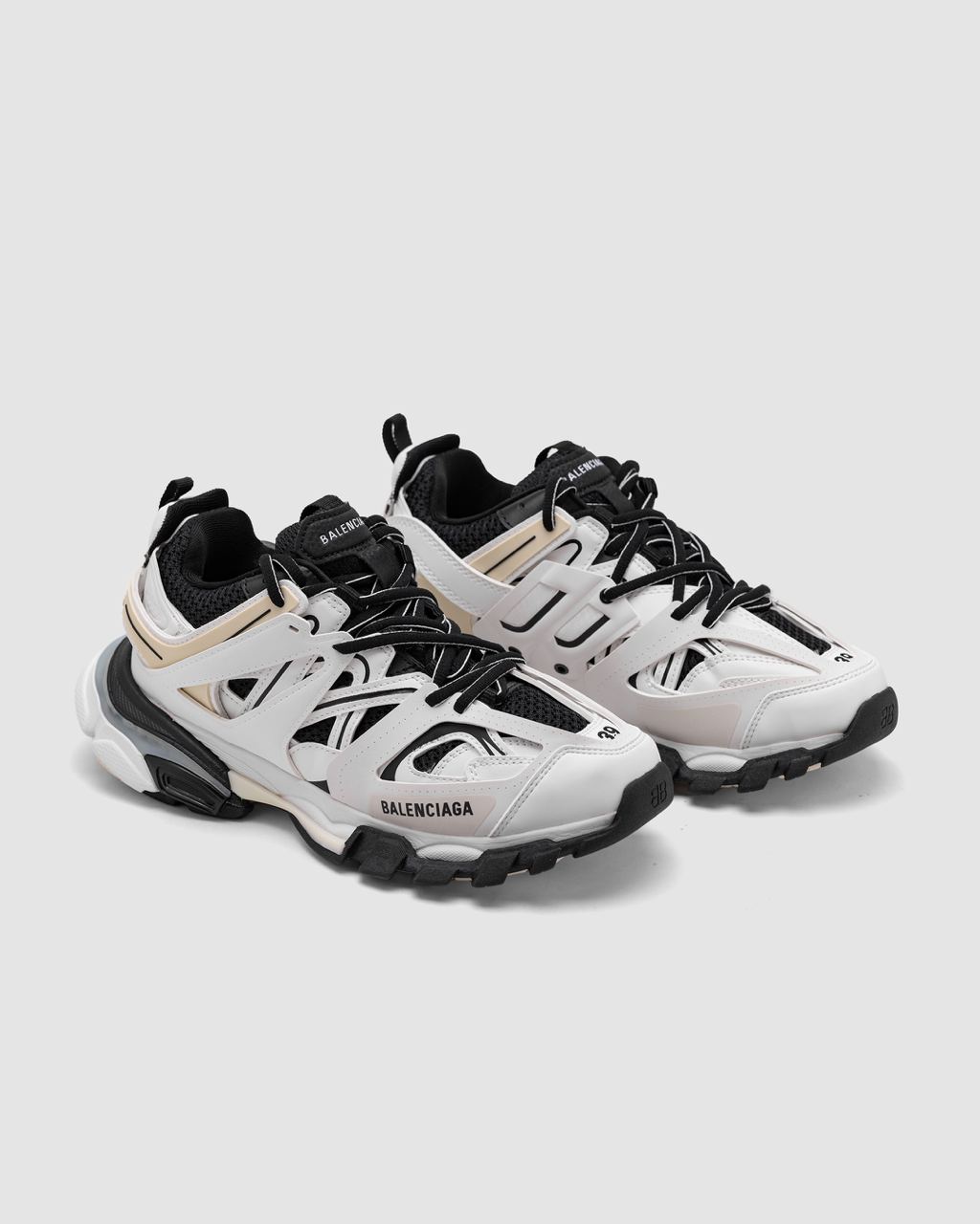 BALENCIAGA Track Worn Out White, Black Low Top