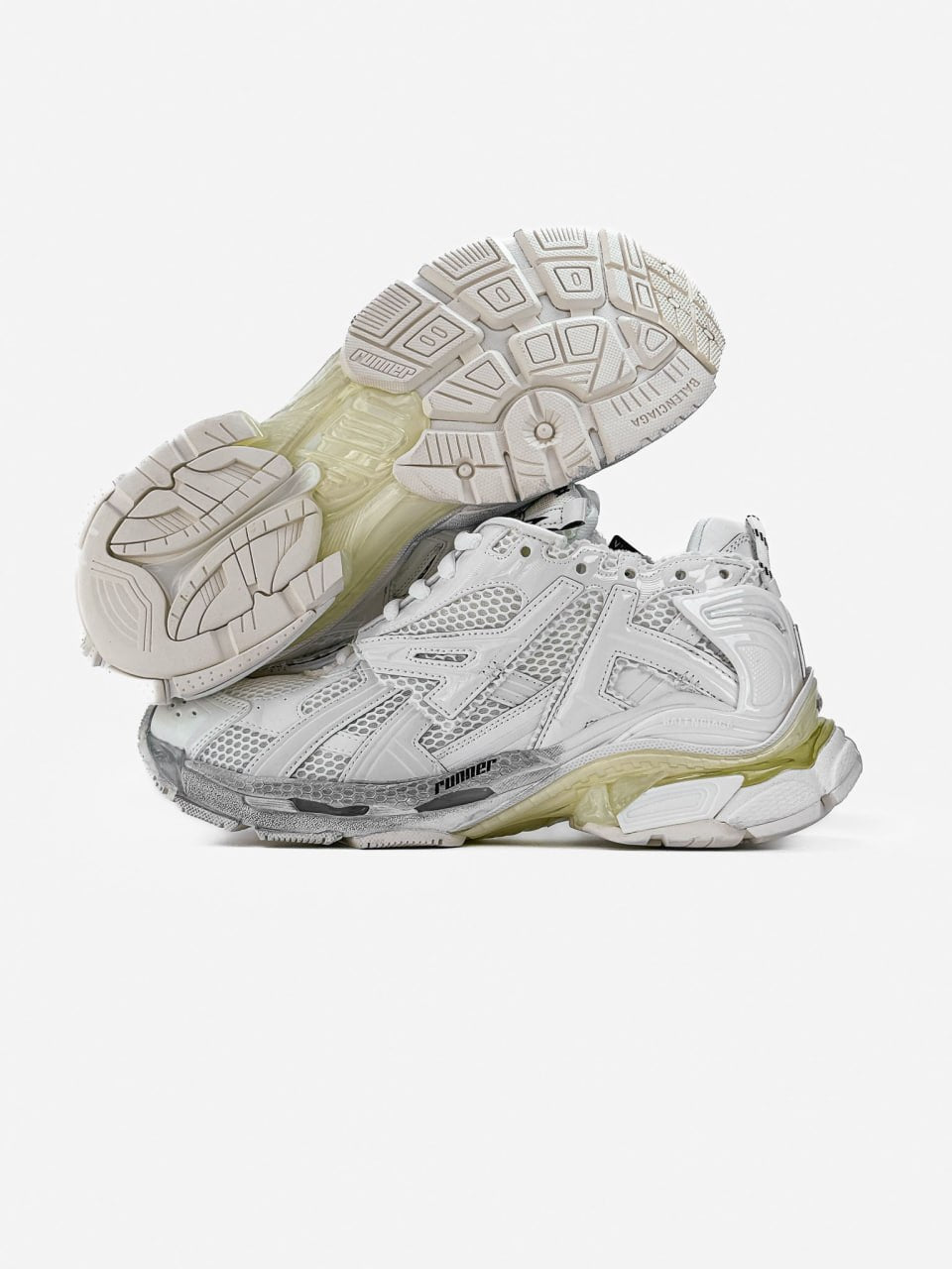 Balenciaga Runner Trainers Nylon White