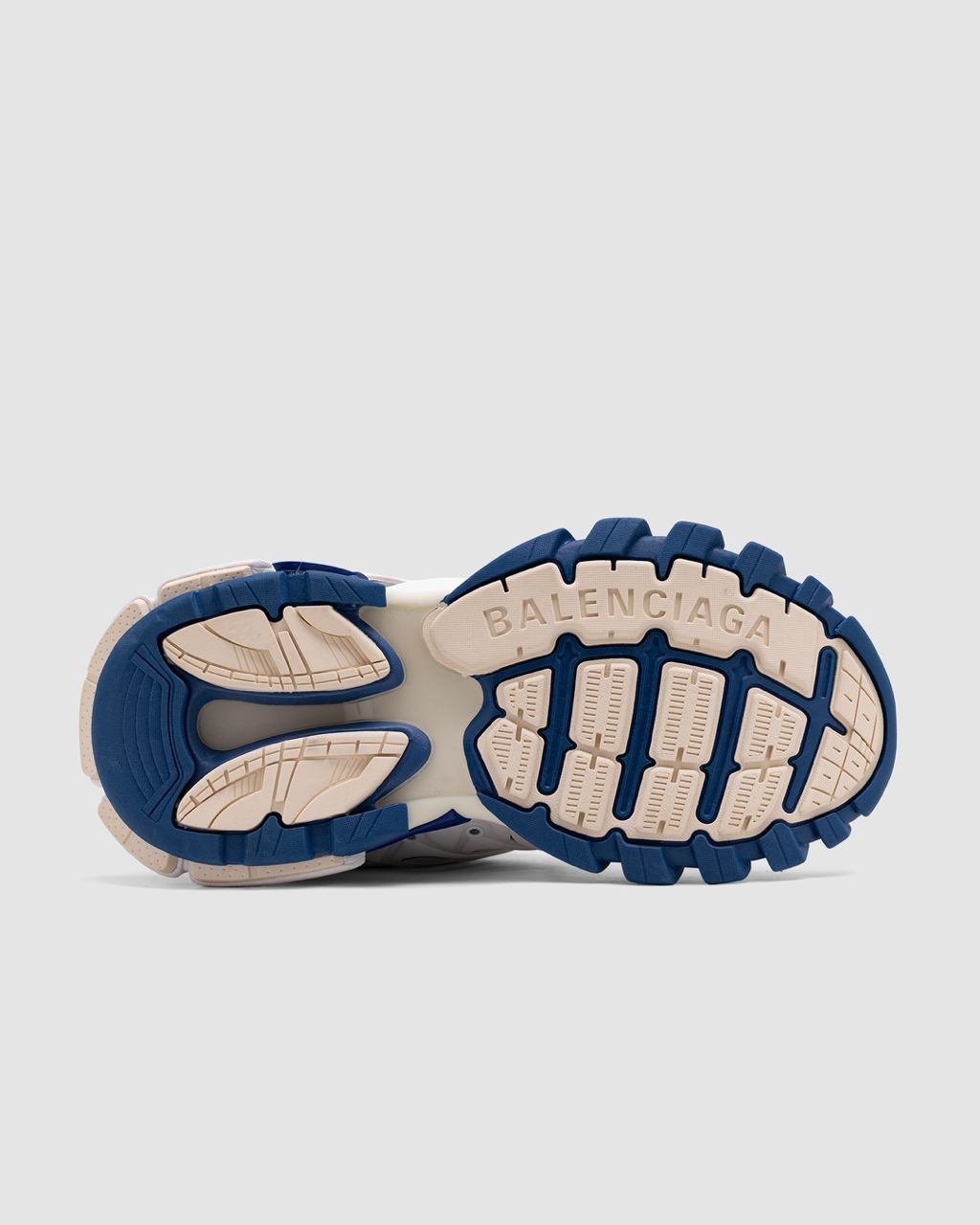 BALENCIAGA Track Worn Out White Blue