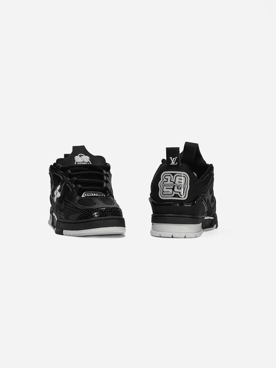 LV  Skate Sneaker Black White