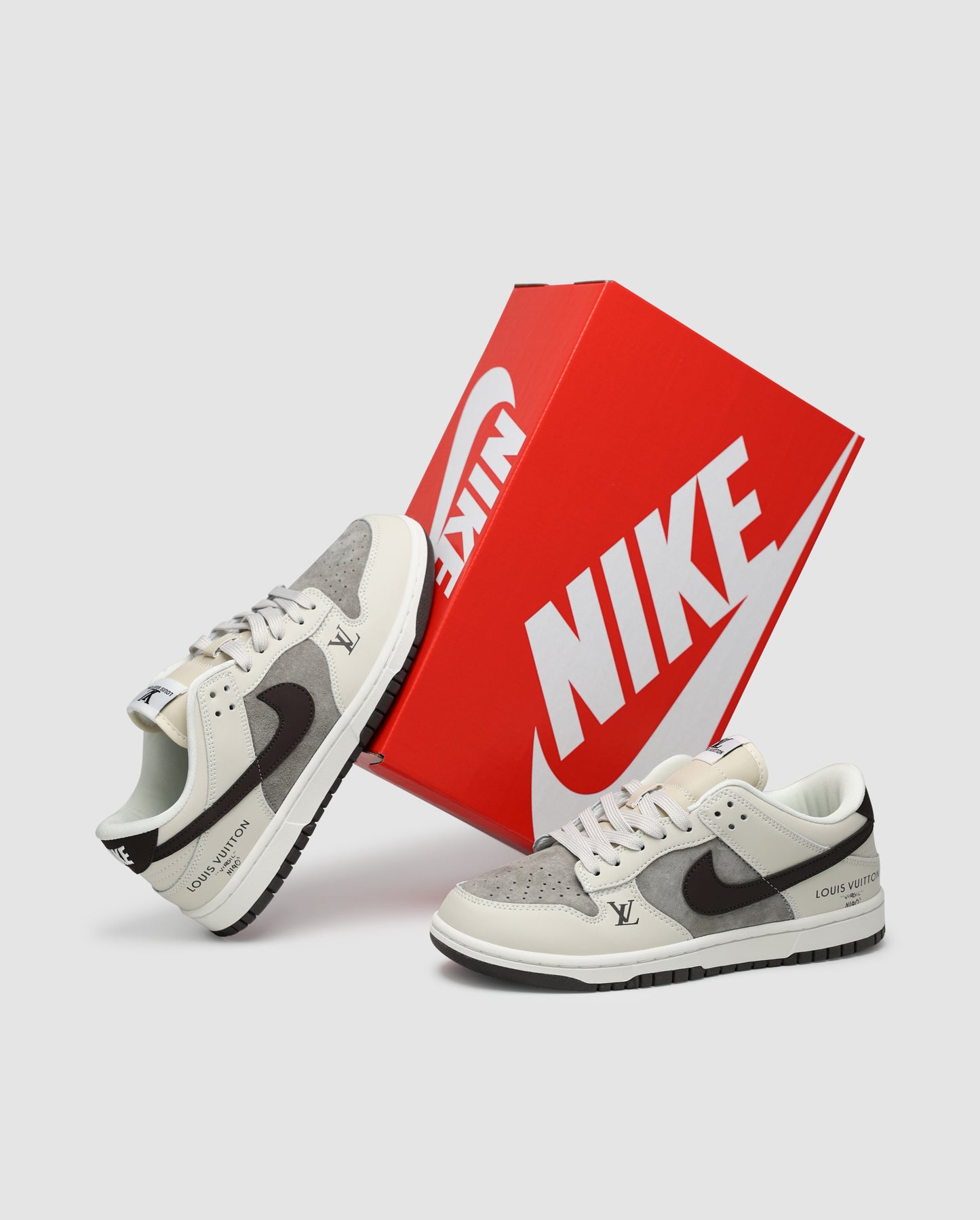 Nike SB Dunk Low x Louis Vuitton Grey Black