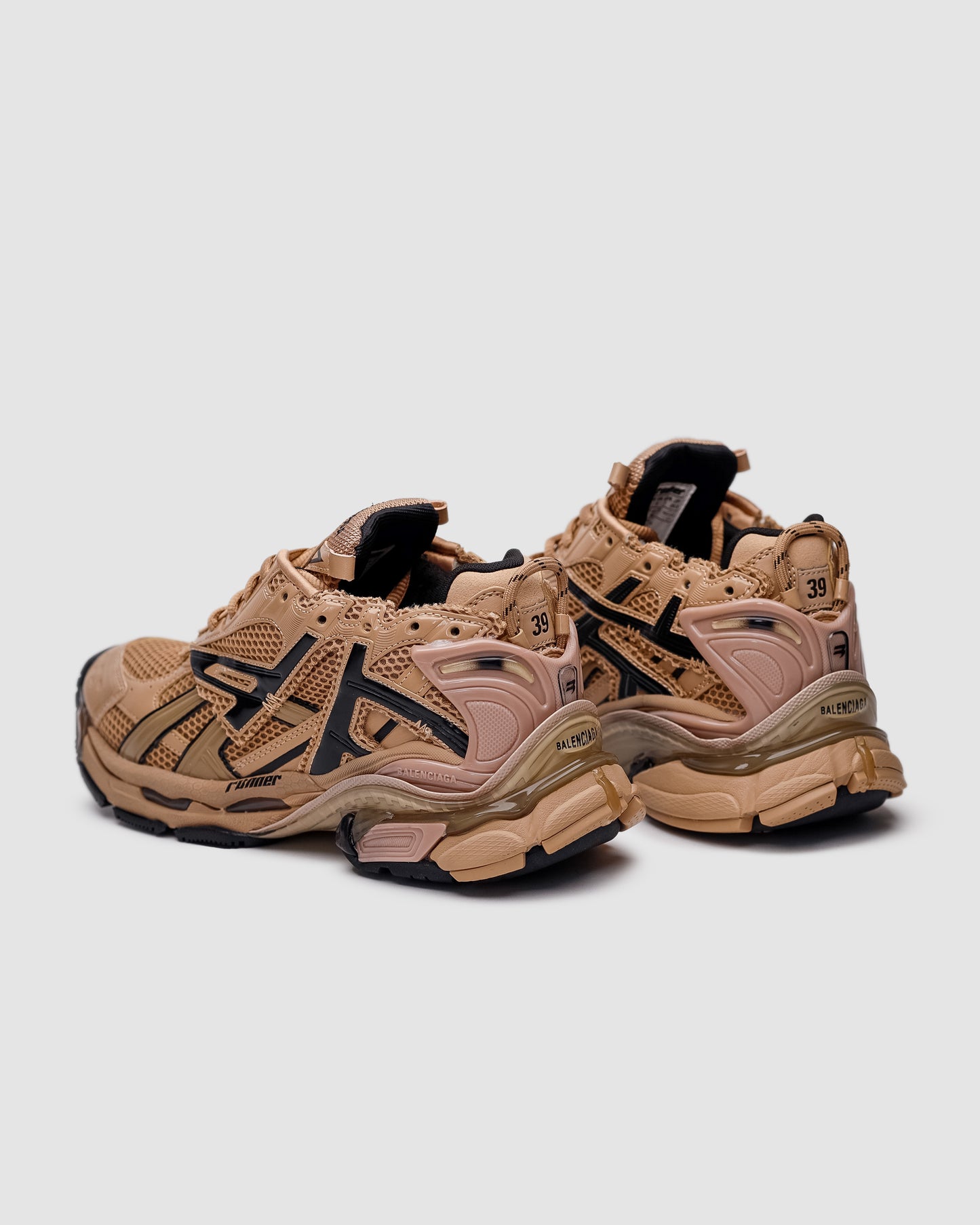 BALENCIAGA Runner Trainers Nylon Beige