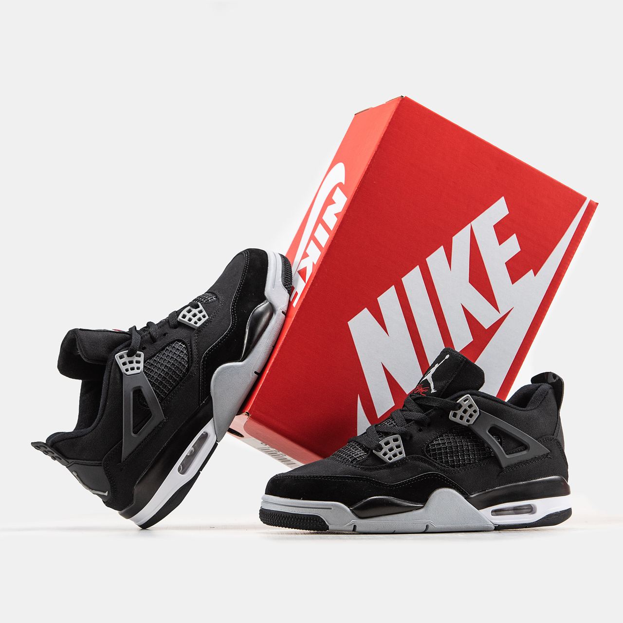 Jordan 4 Black Canvas