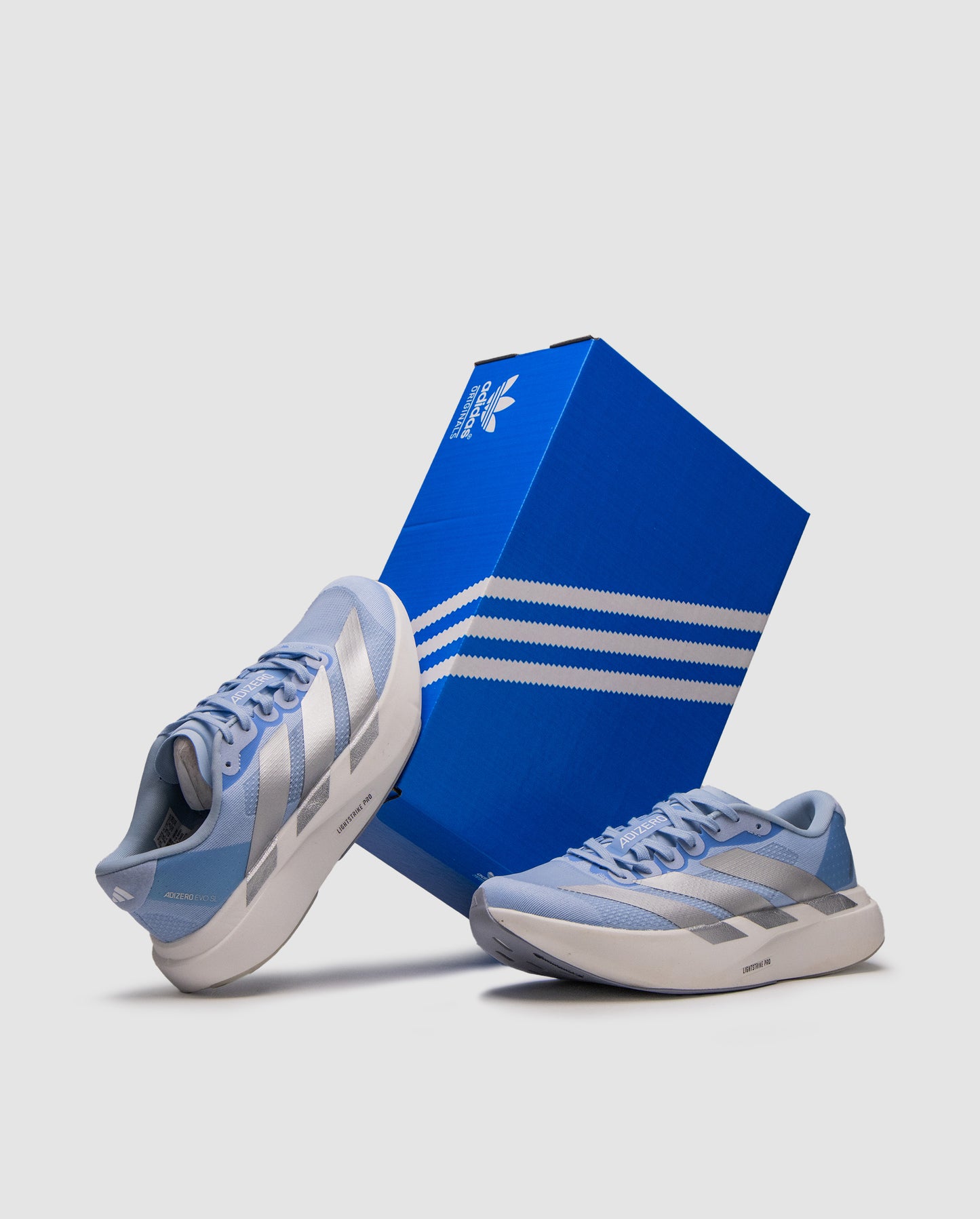 Adidas Adizero Evo SL Glow Blue/Silver Metallic