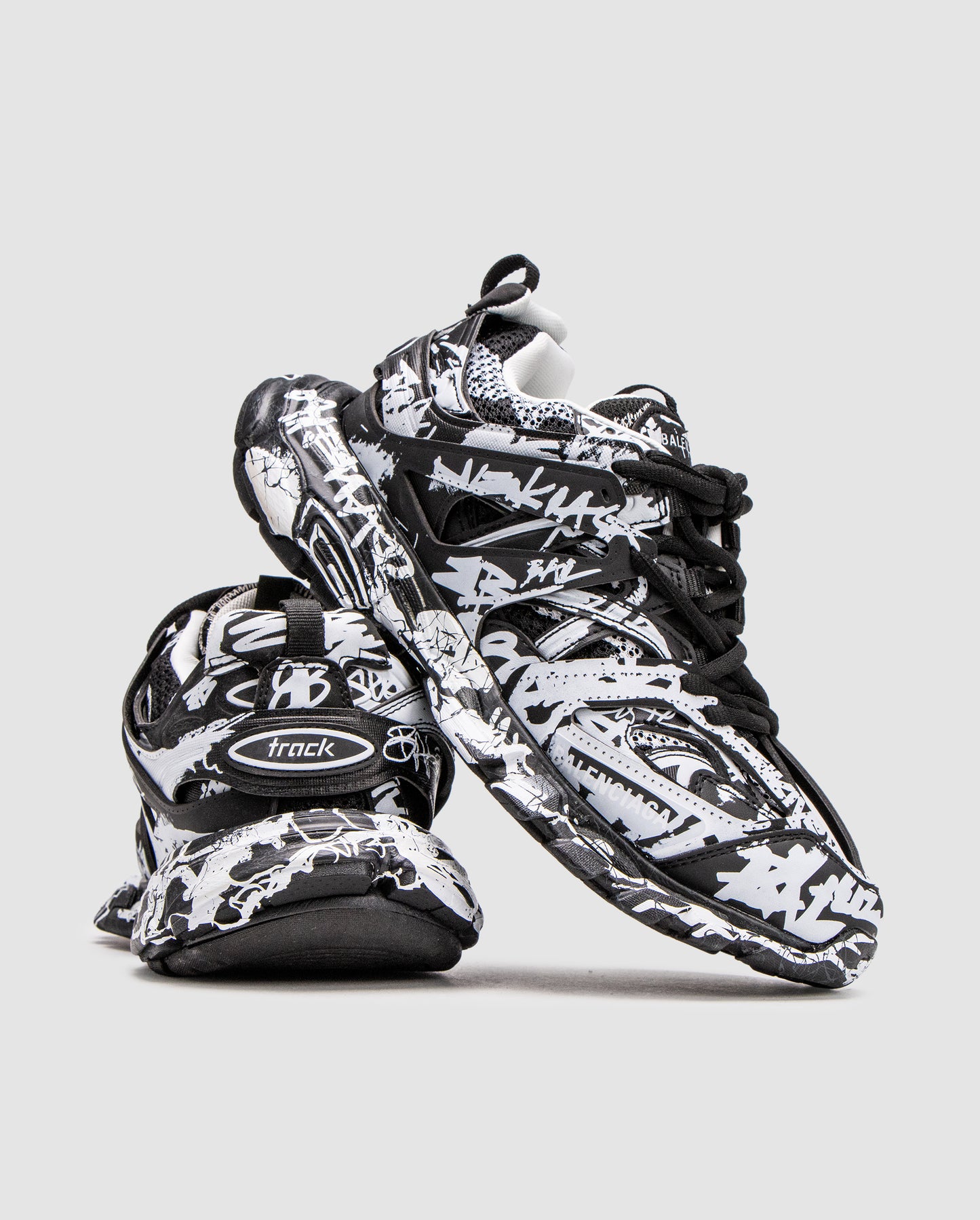 Balenciaga Track Graffiti Black/White
