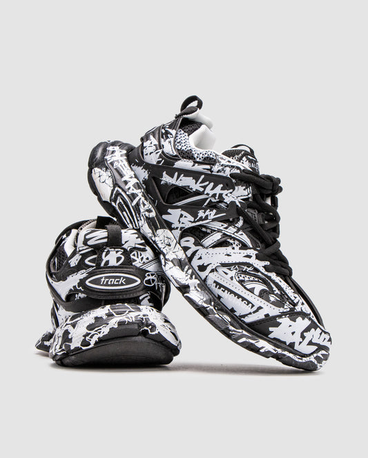Balenciaga Track Graffiti Black/White