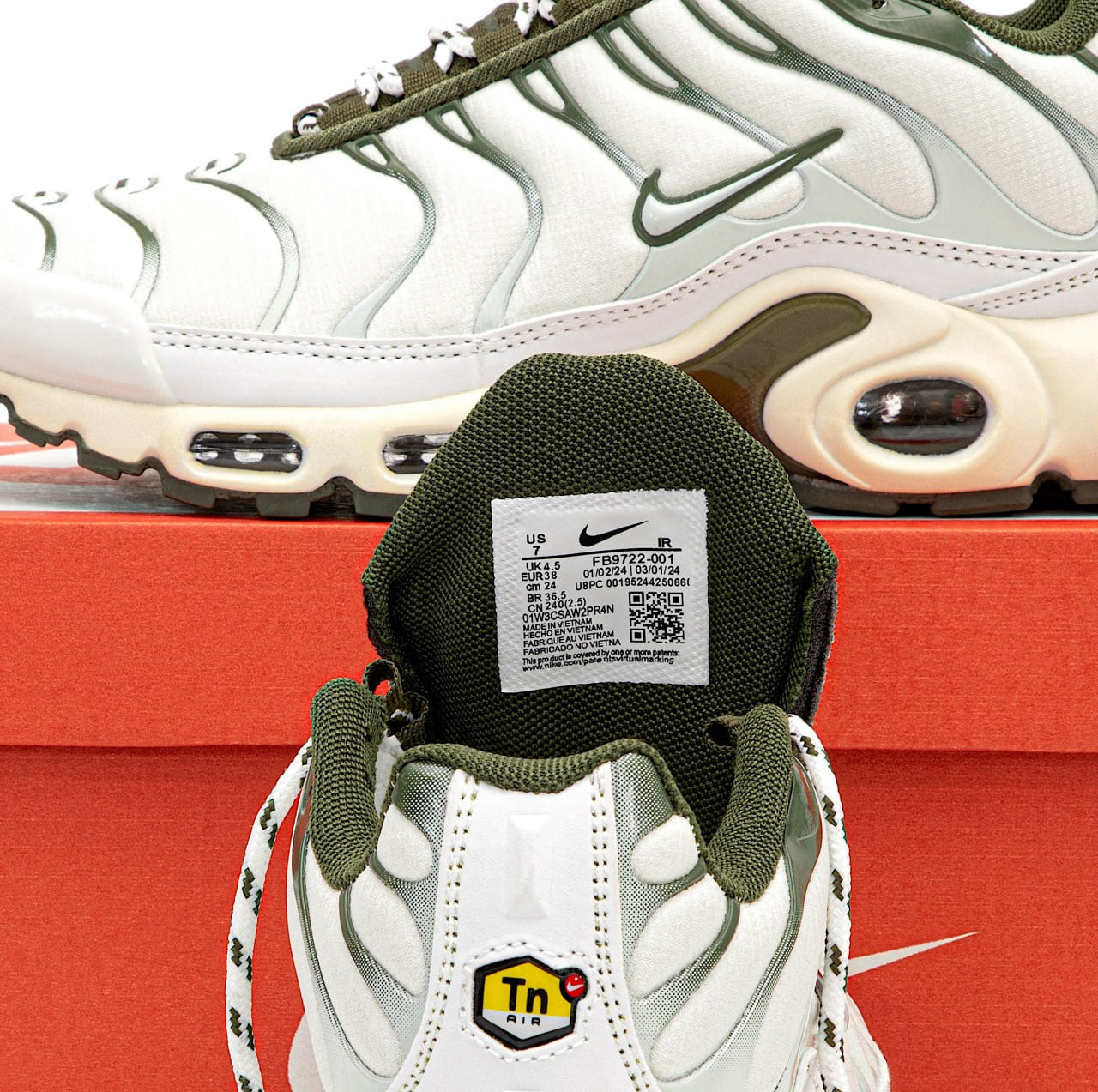 Nike Air Max Tn Plus White Green M