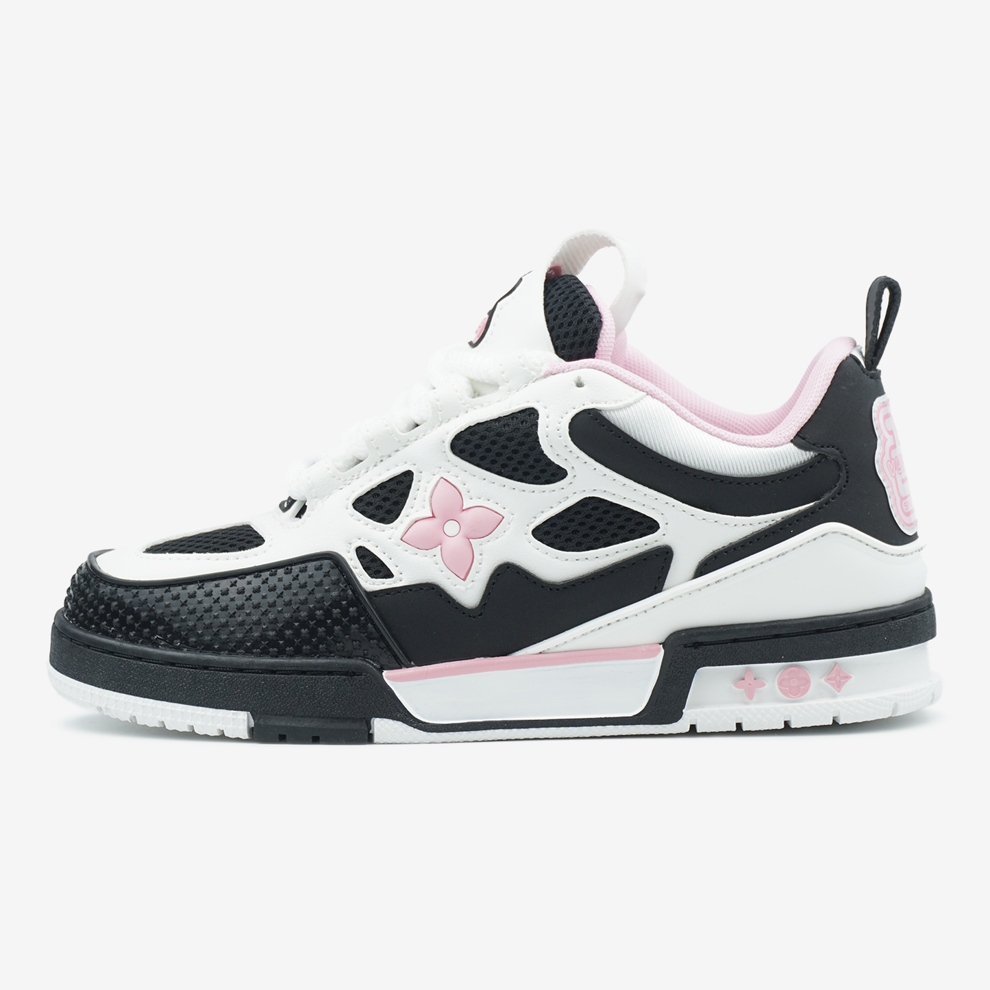 LV  Skate Sneaker Black White Pink