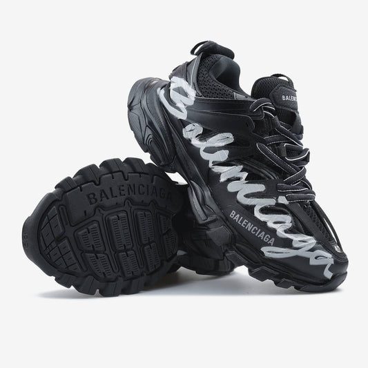 Balenciaga Track Sneaker Signature Black White