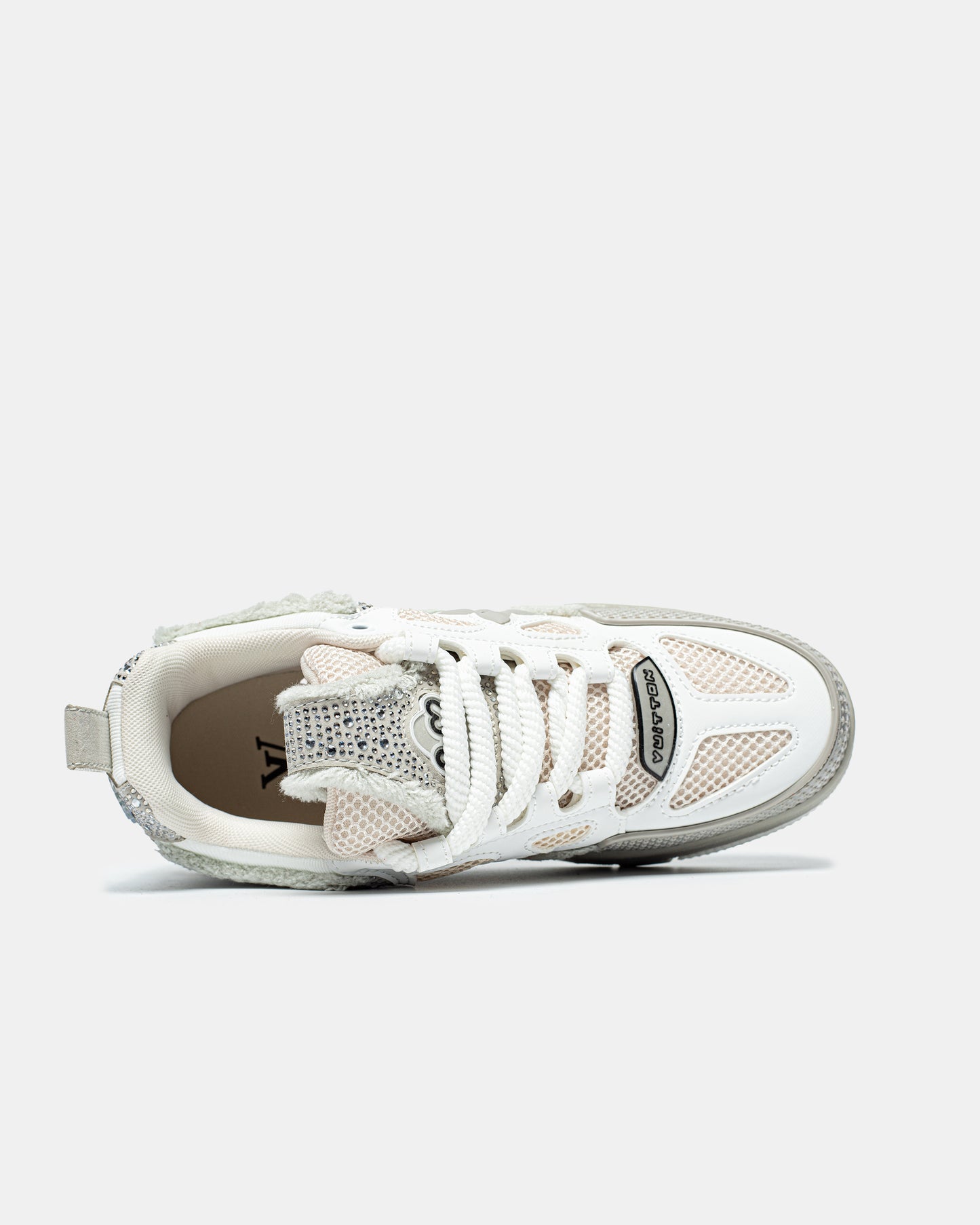 LV Swarovski Grey White
