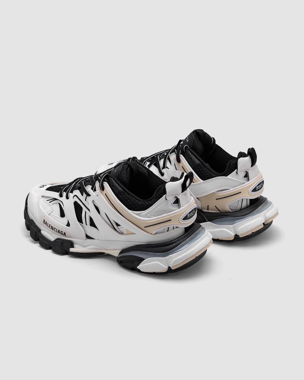 BALENCIAGA Track Worn Out White, Black Low Top