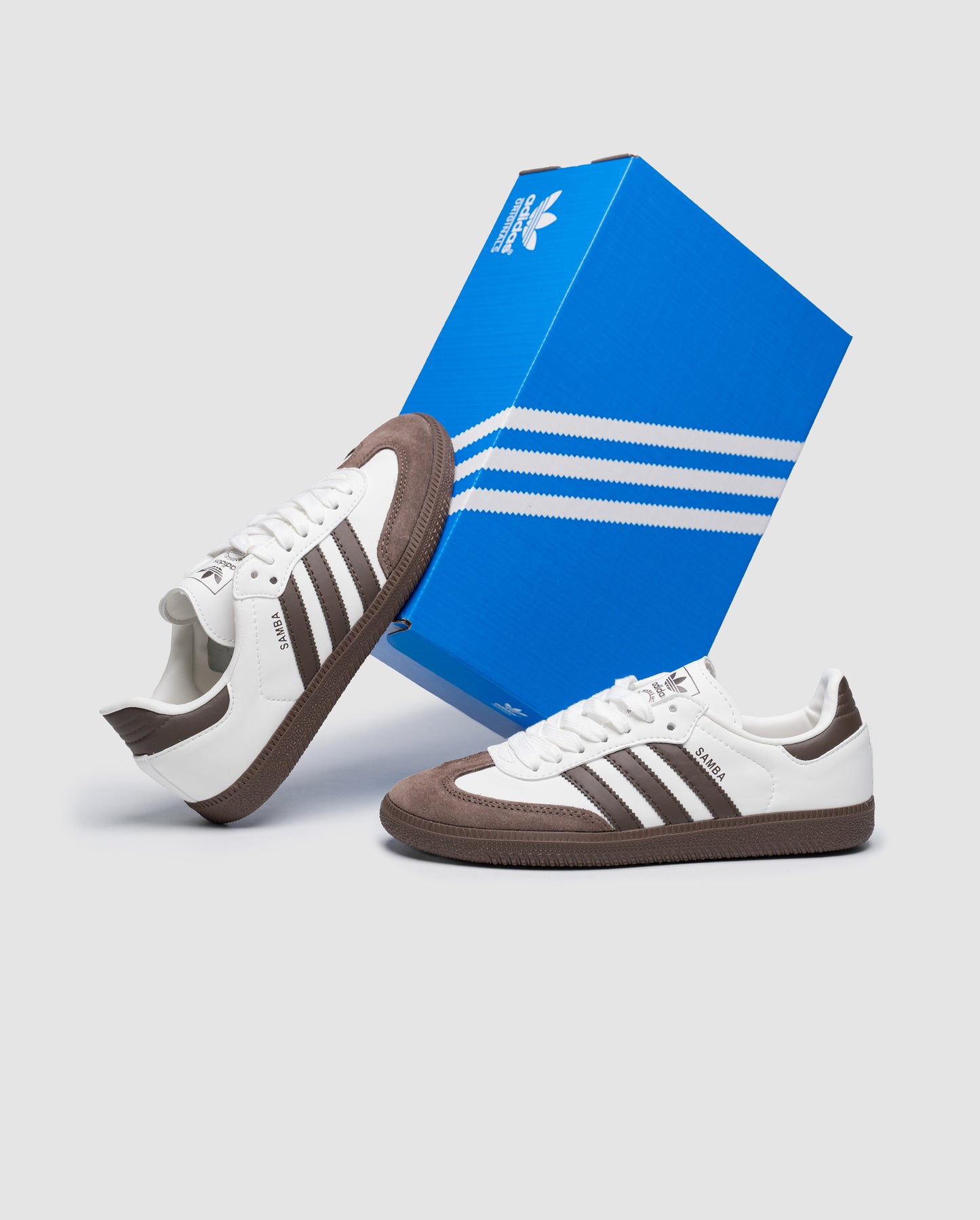 Adidas Samba White/Brown