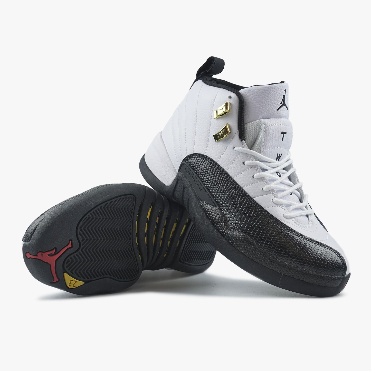 Jordan 12 Retro Taxi White Black