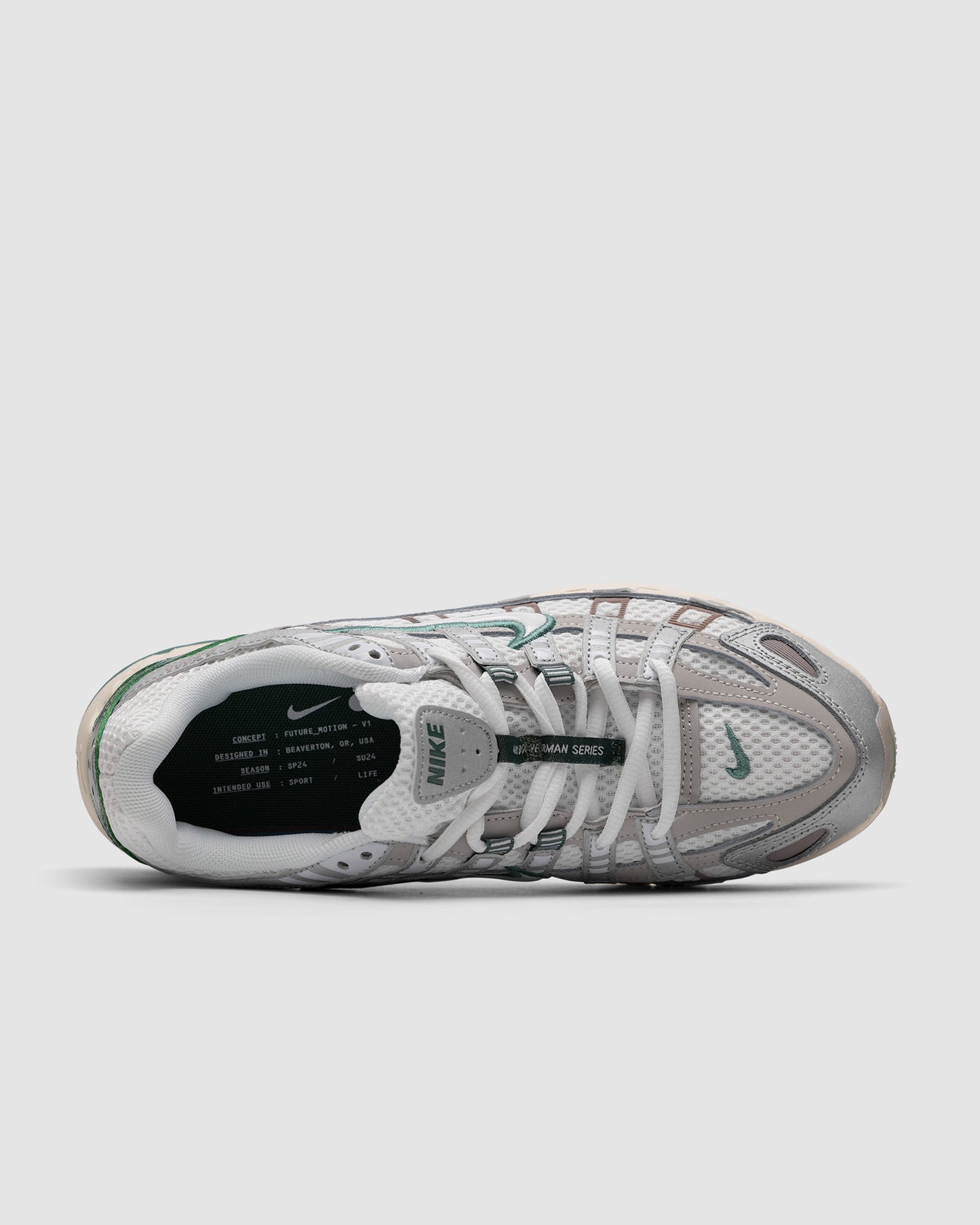 Nike P-6000 Premium Light Bone Bicoastal Green