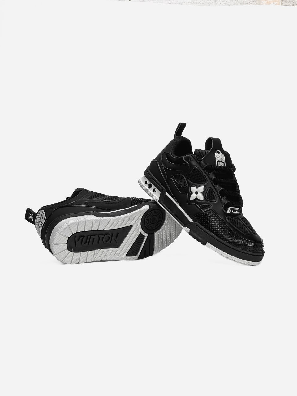 LV  Skate Sneaker Black White