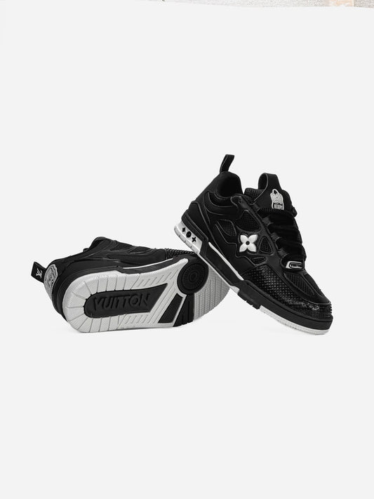 LV  Skate Sneaker Black White