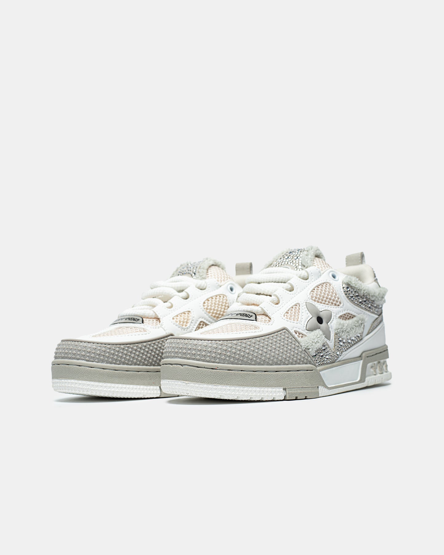 LV Swarovski Grey White
