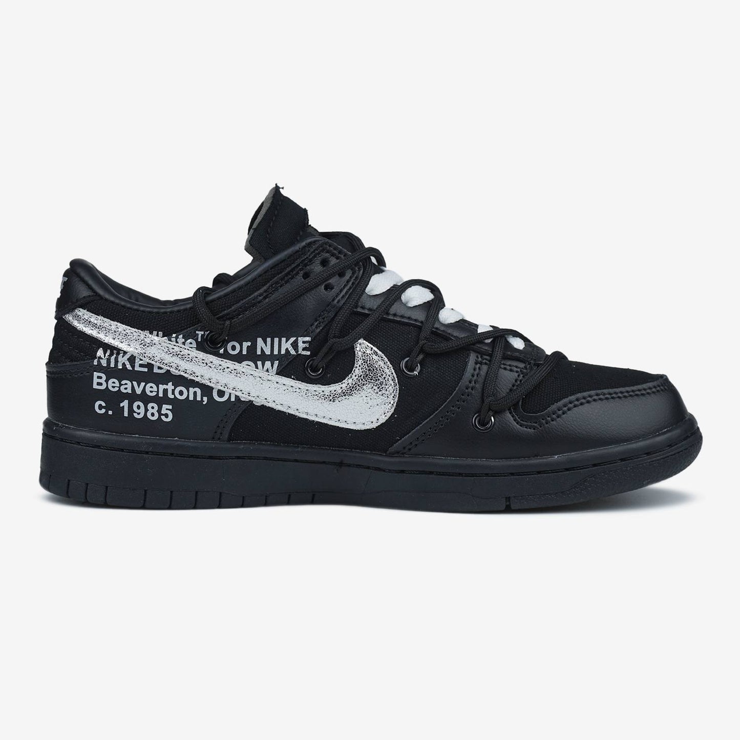 Nike Dunk x Off White Black White Violet 50/50