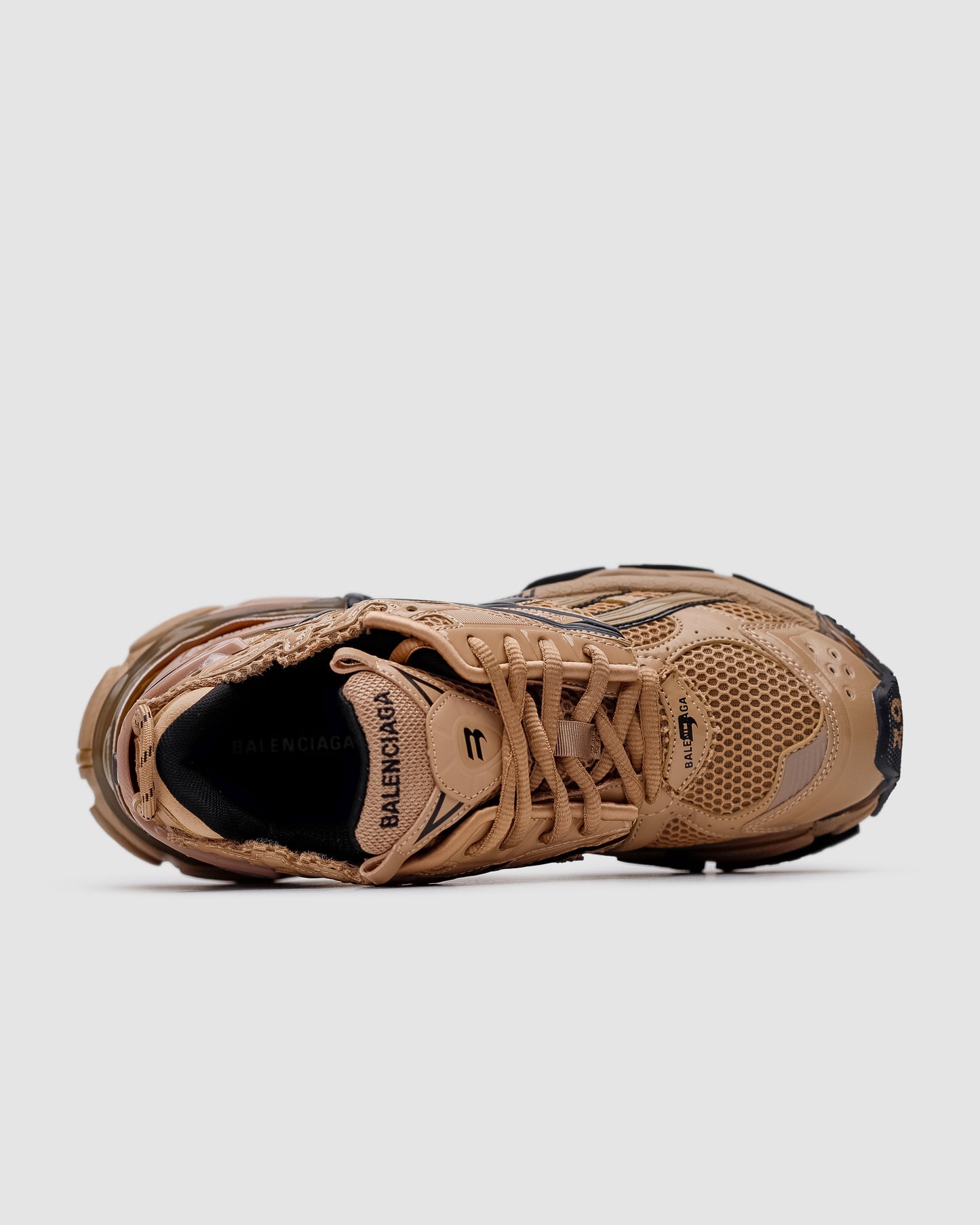 BALENCIAGA Runner Trainers Nylon Beige