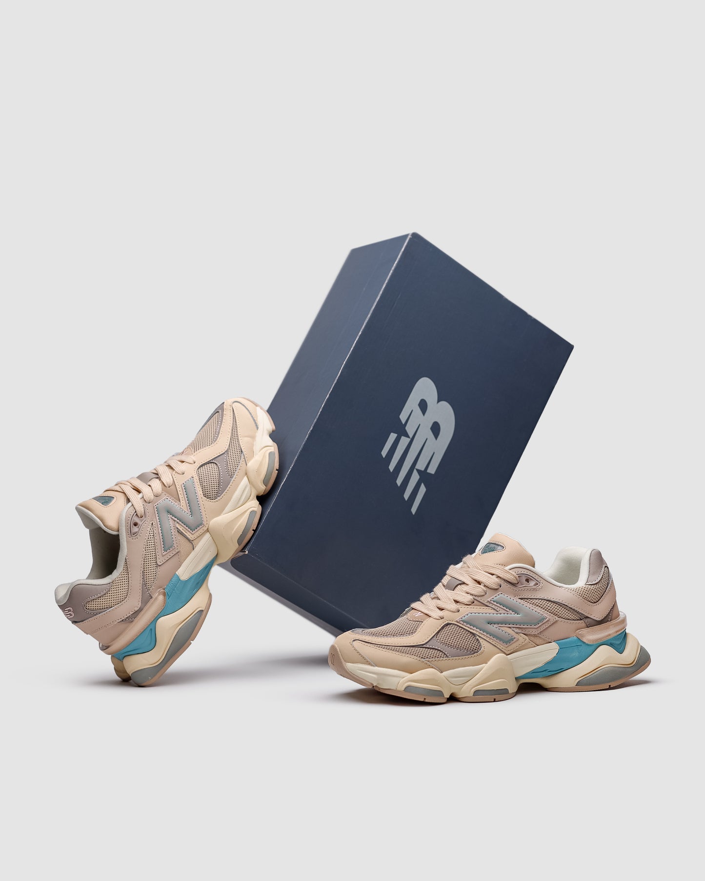 New Balance 9060 Ivory Cream Pink Sand