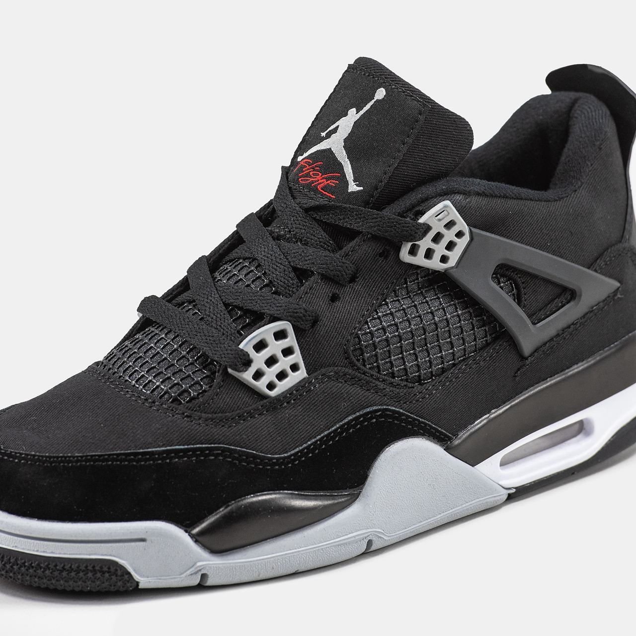 Jordan 4 Black Canvas