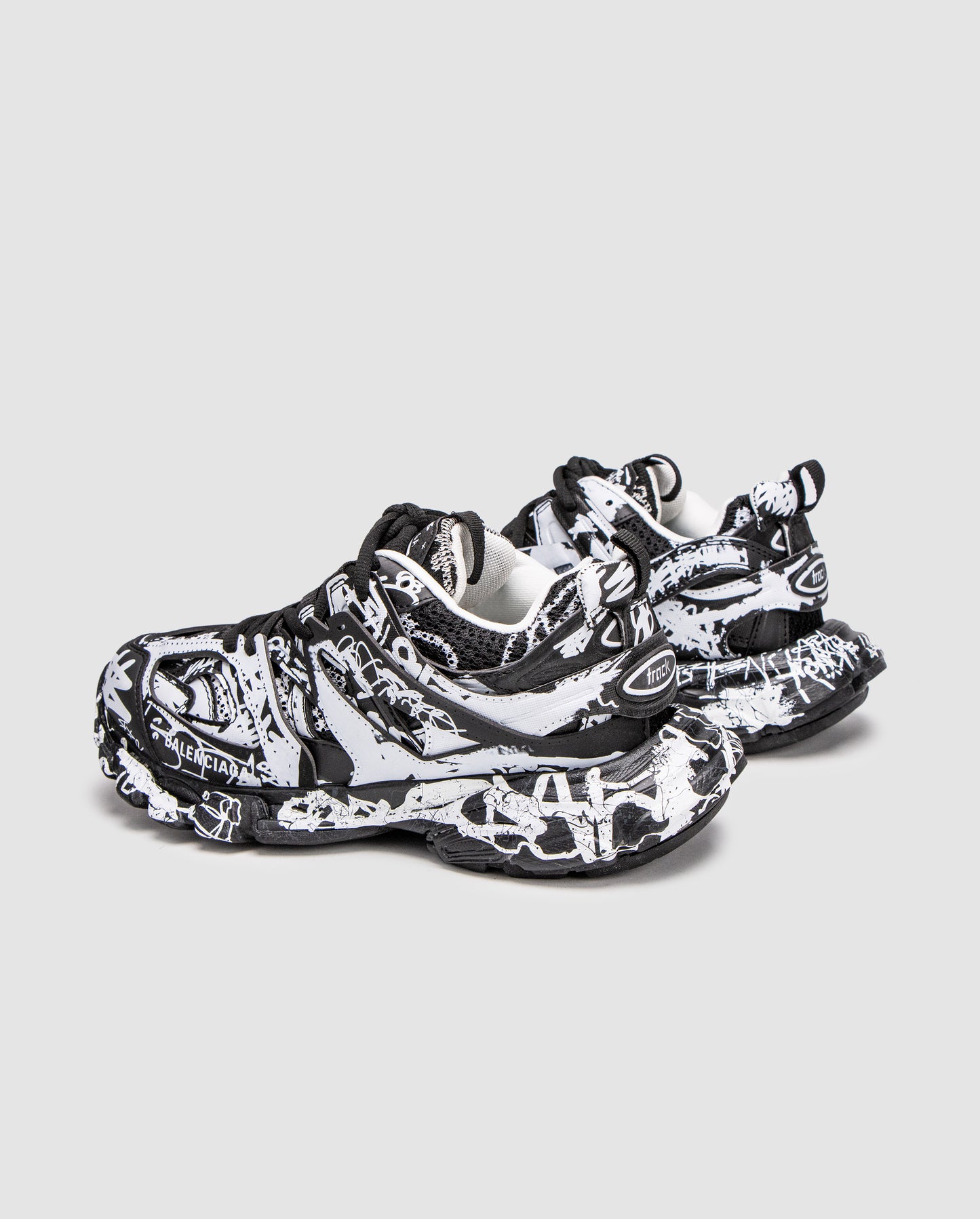 Balenciaga Track Graffiti Black/White