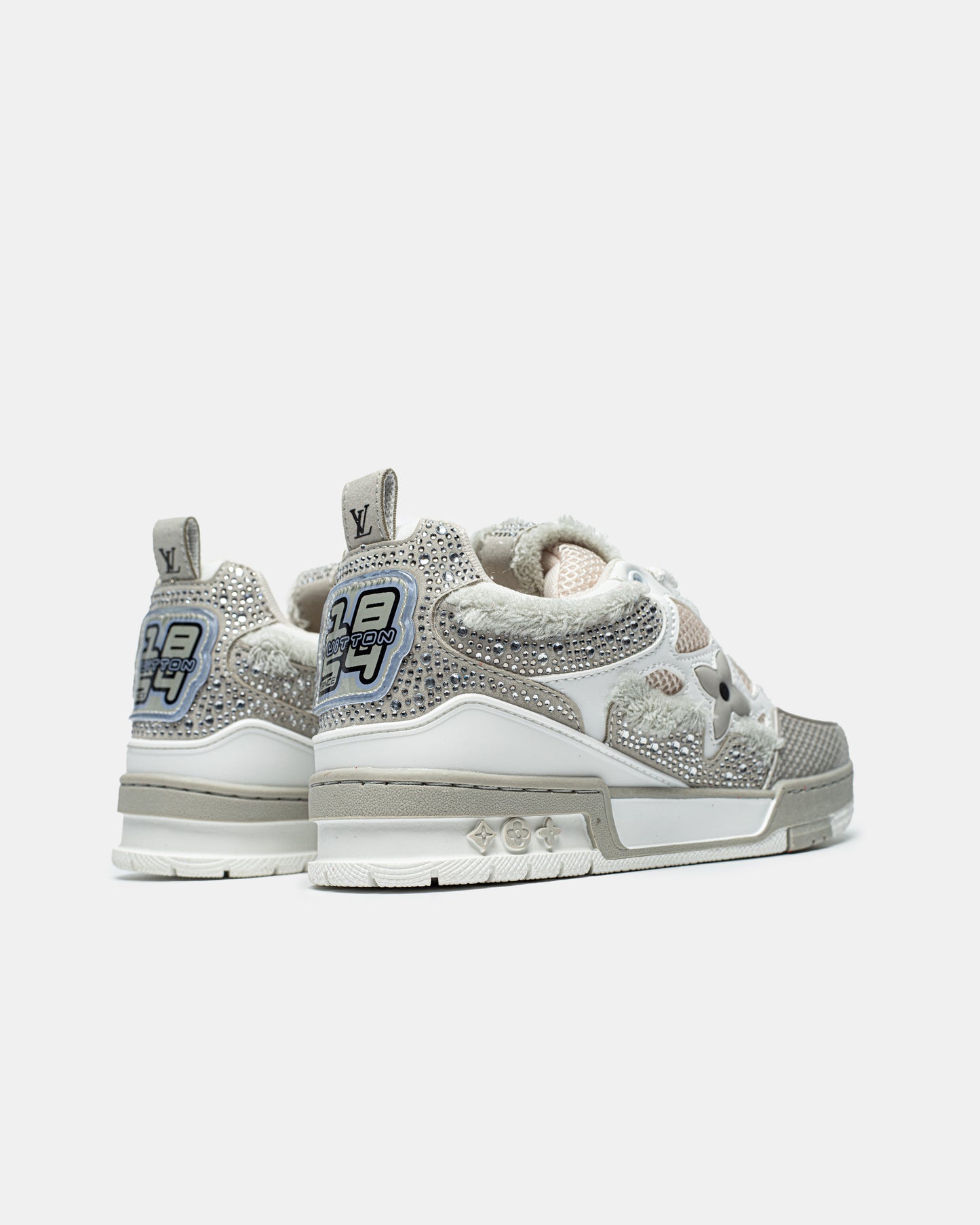 LV Swarovski Grey White