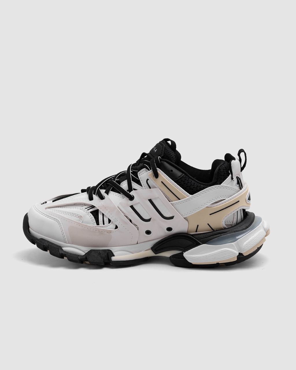 BALENCIAGA Track Worn Out White, Black Low Top