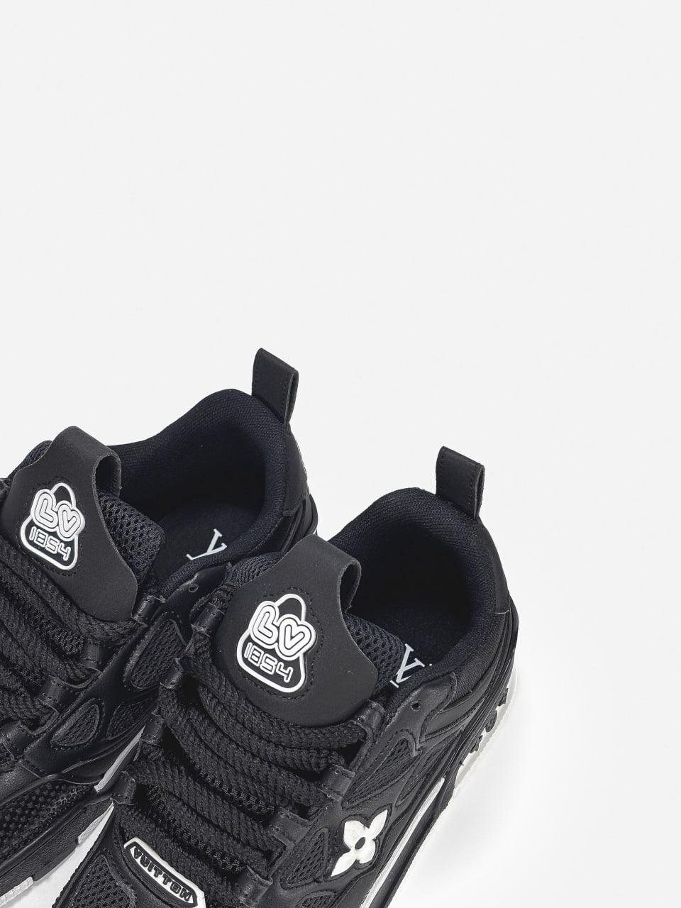 LV  Skate Sneaker Black White