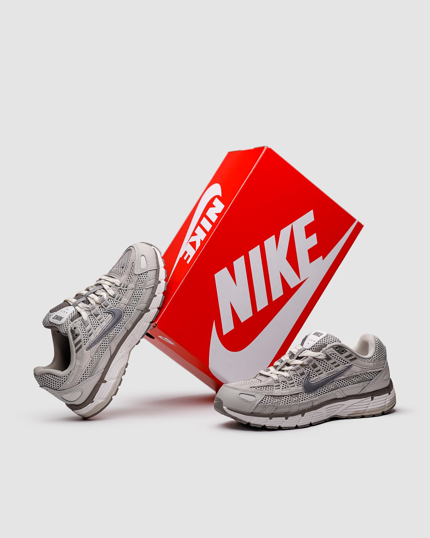 Nike P-6000 Light Grey/White