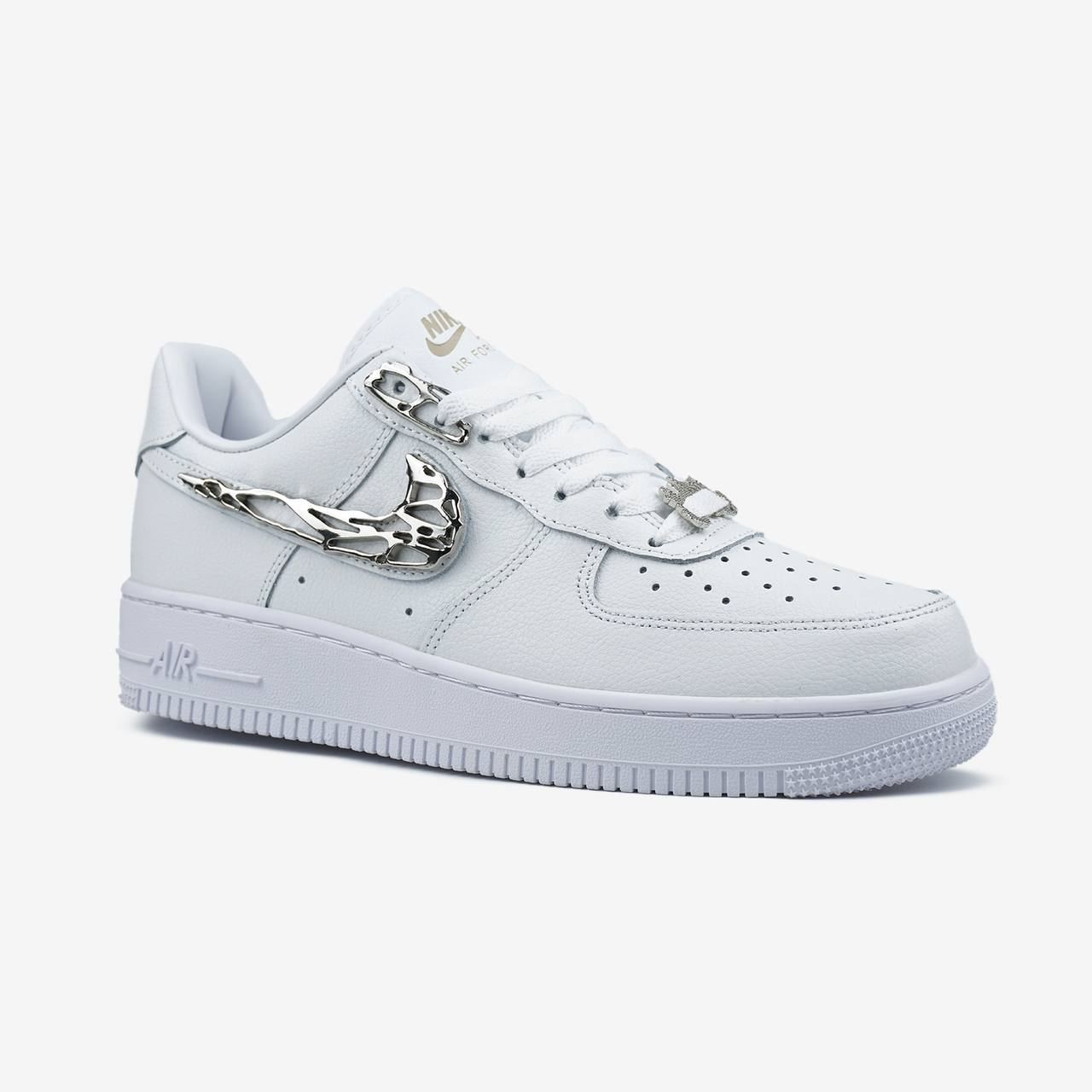 Nike Air Force 1 Low Molten Metal Silver White