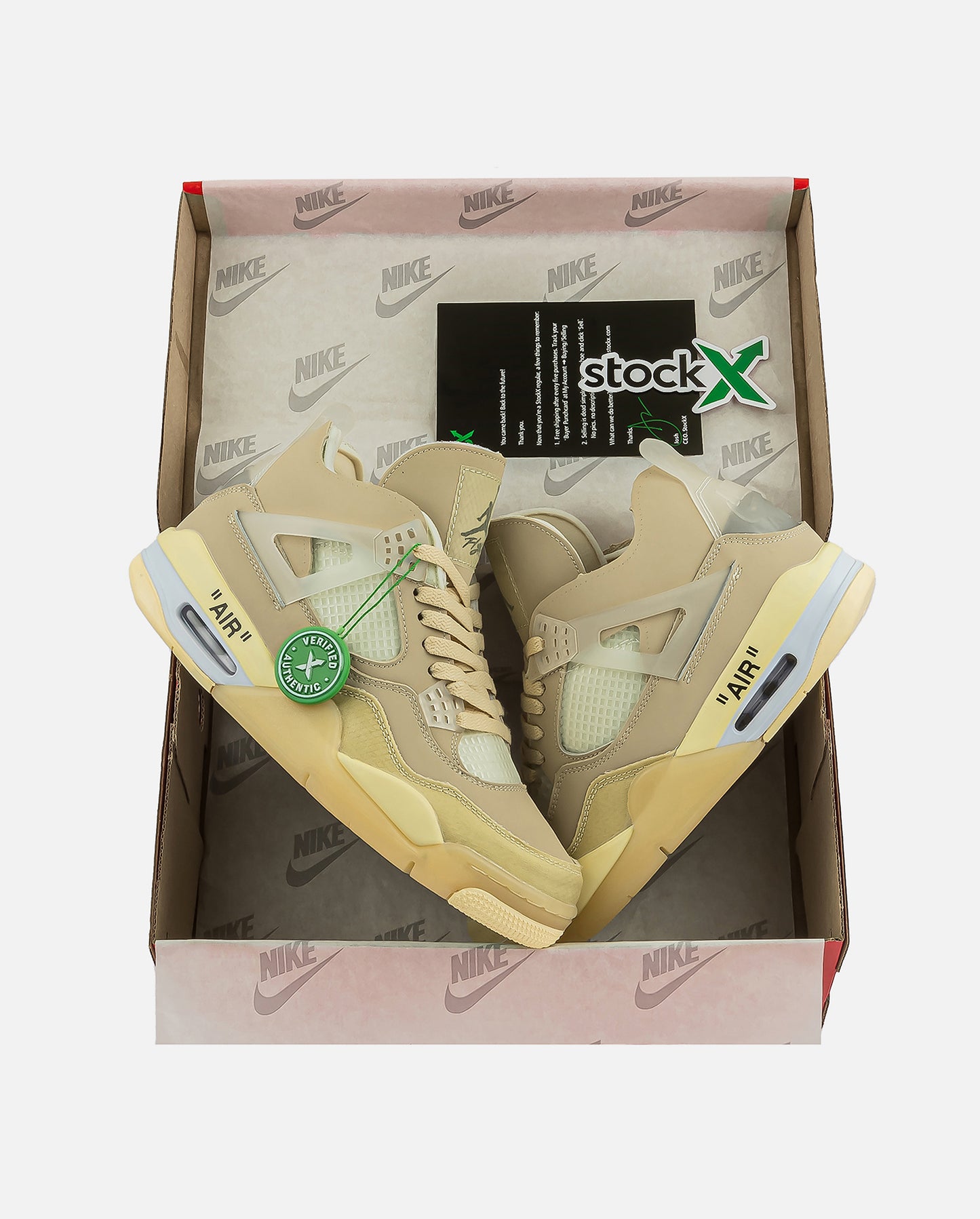 Jordan 4 Off White Sail