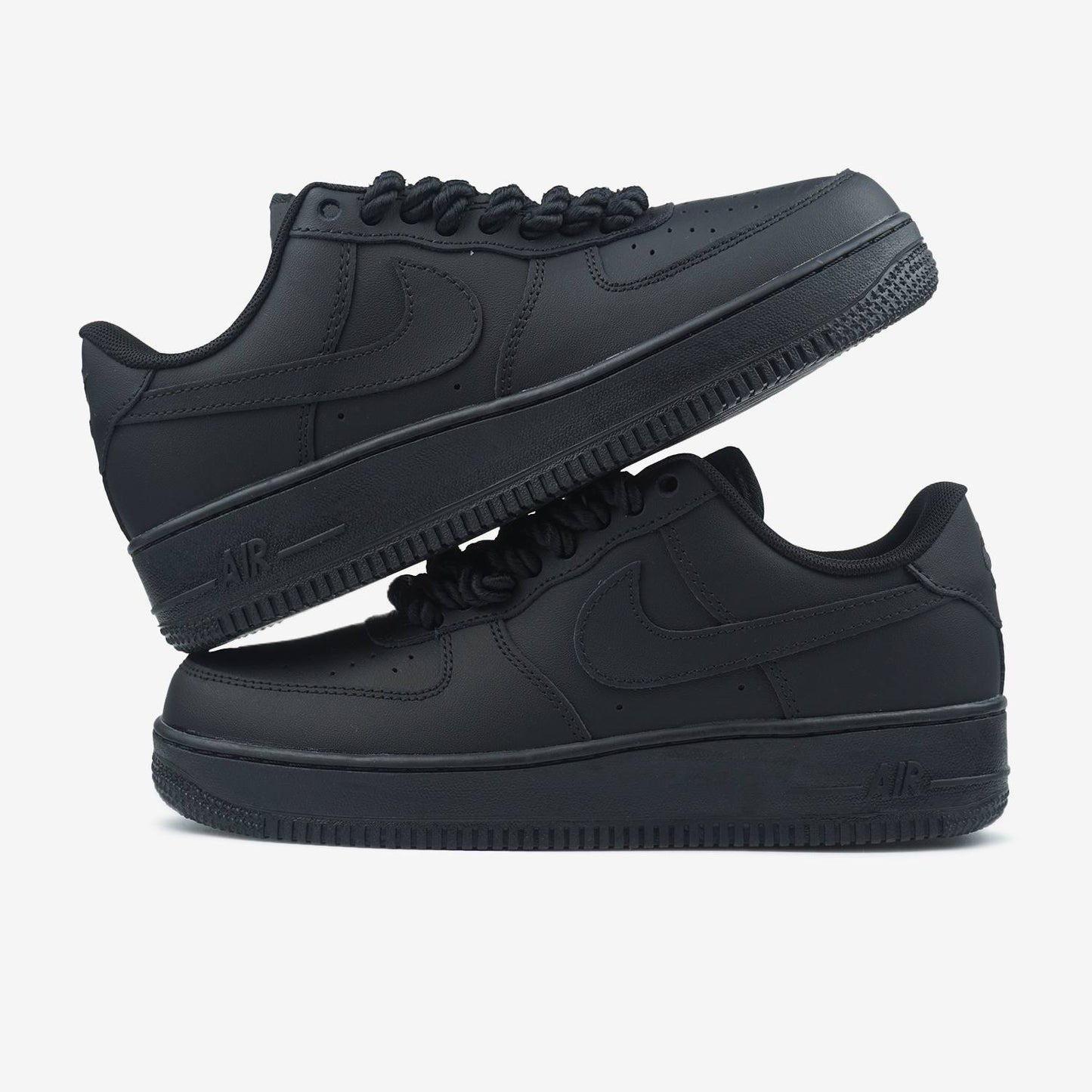 Nike Air Force 1 Low Black Rope Laces G