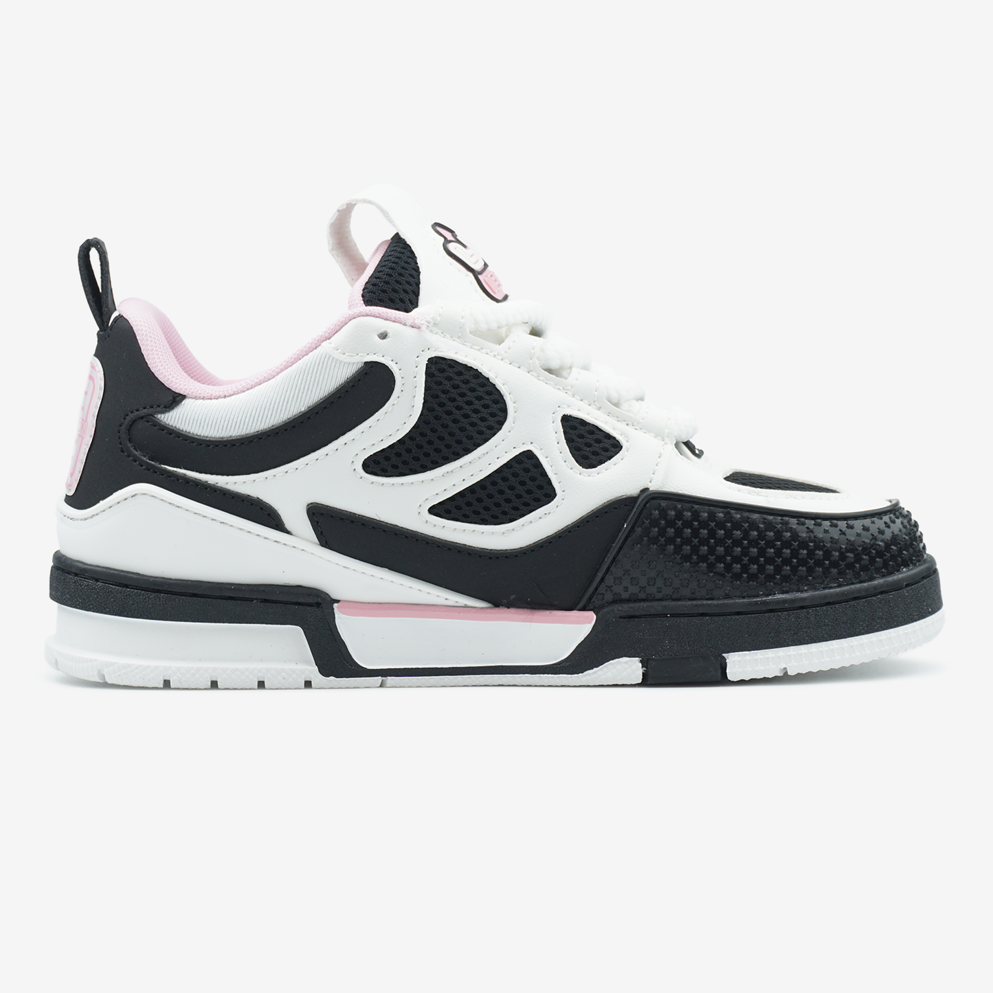 LV  Skate Sneaker Black White Pink