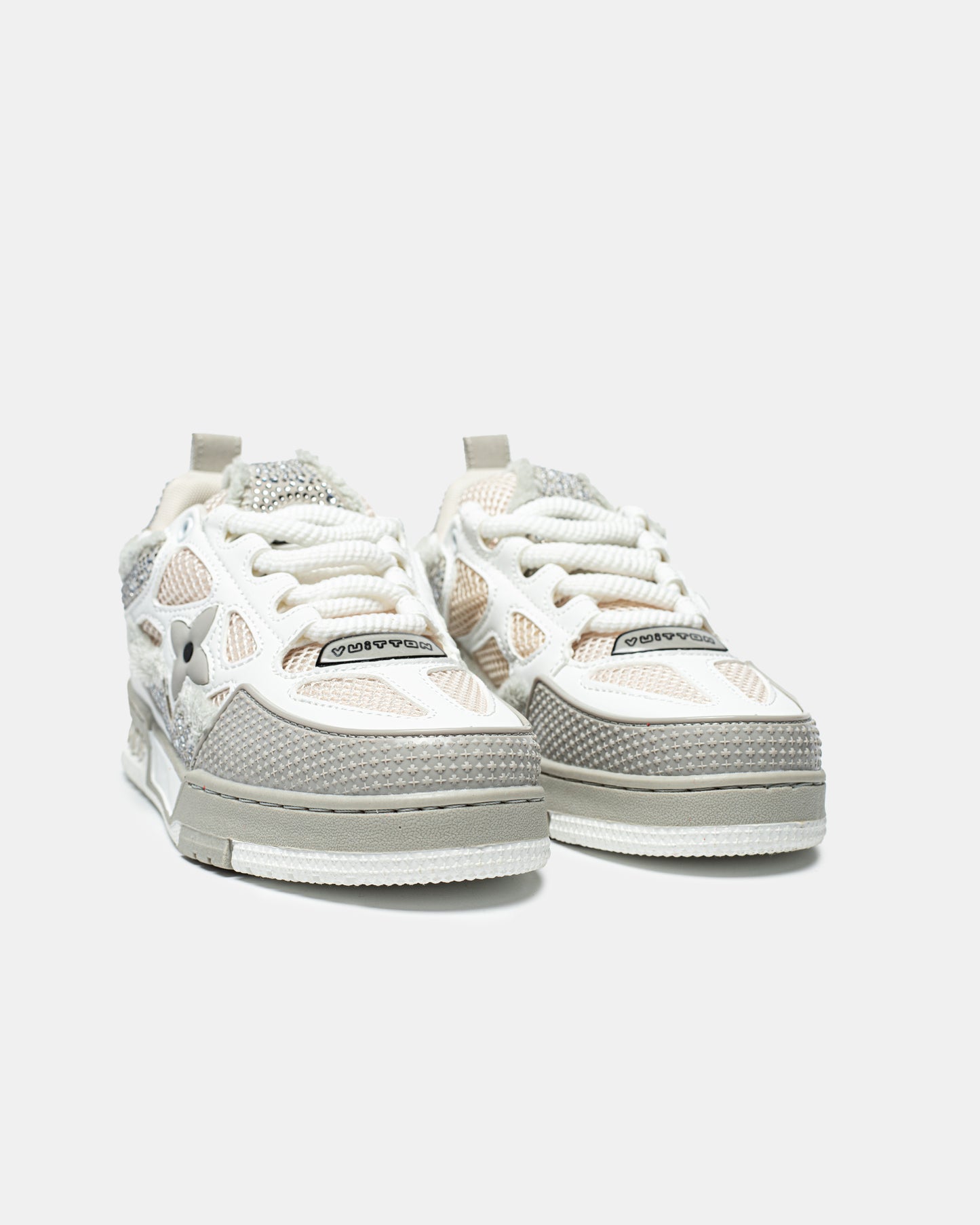 LV Swarovski Grey White