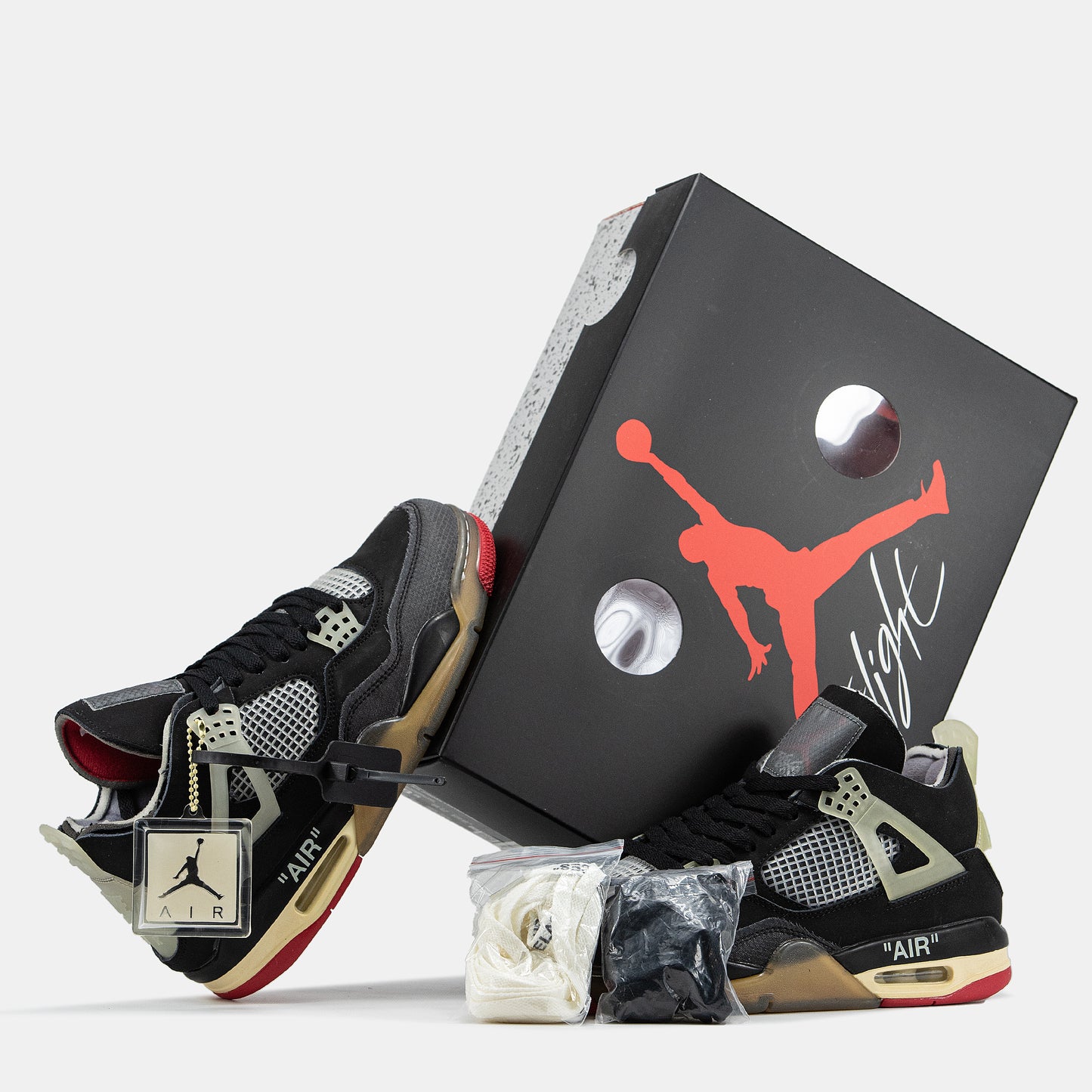 Jordan 4 x Off White Black