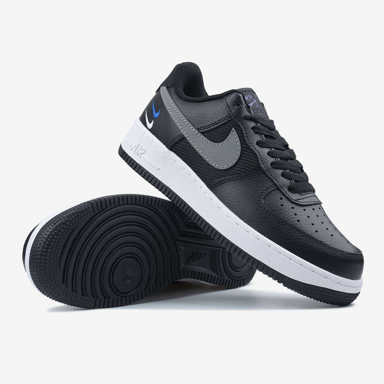 Nike Air Force 1 Low Se Mini Swoosh Casual Shoes Black G
