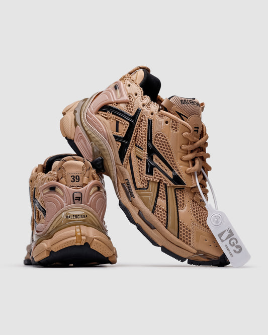 BALENCIAGA Runner Trainers Nylon Beige