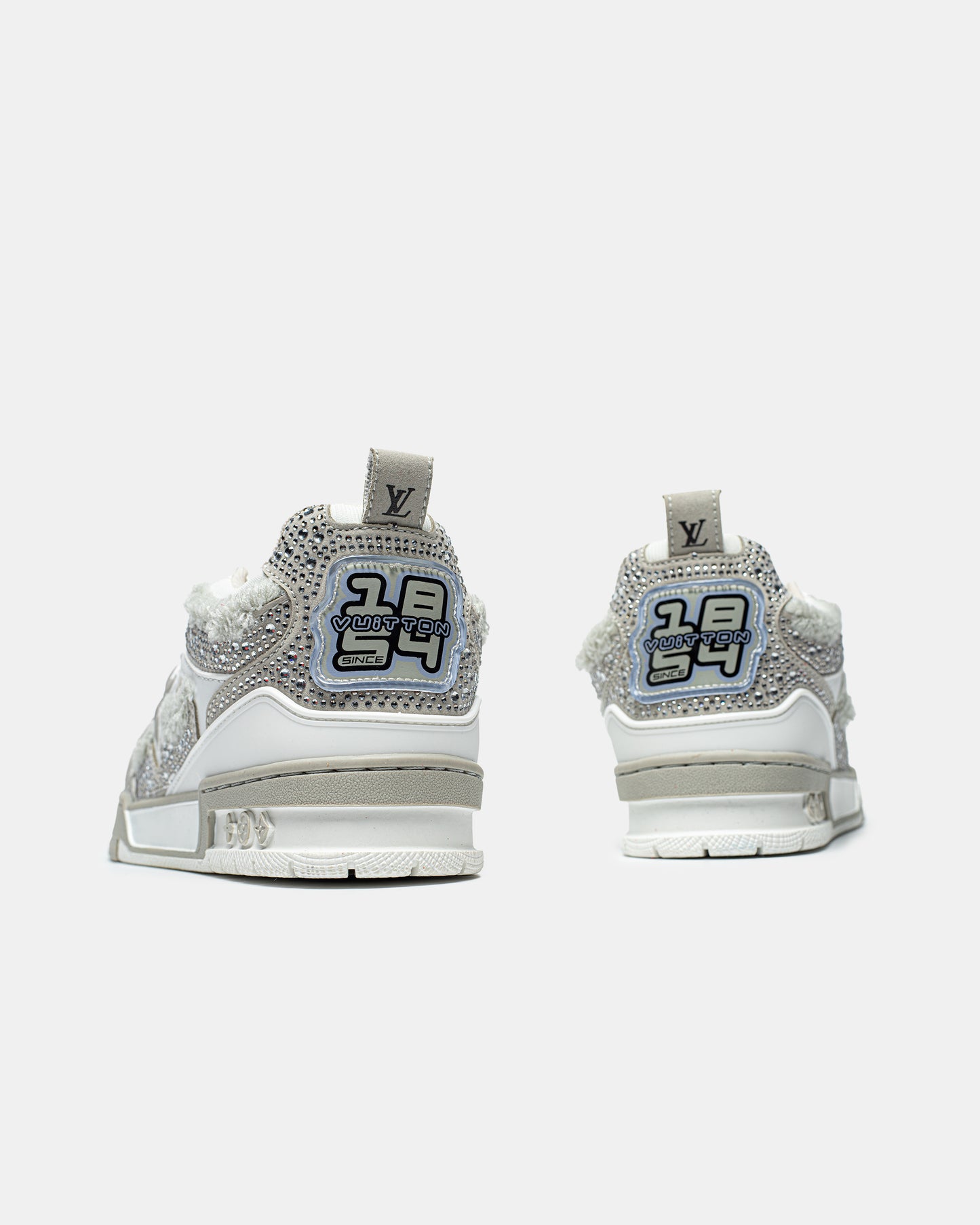 LV Swarovski Grey White