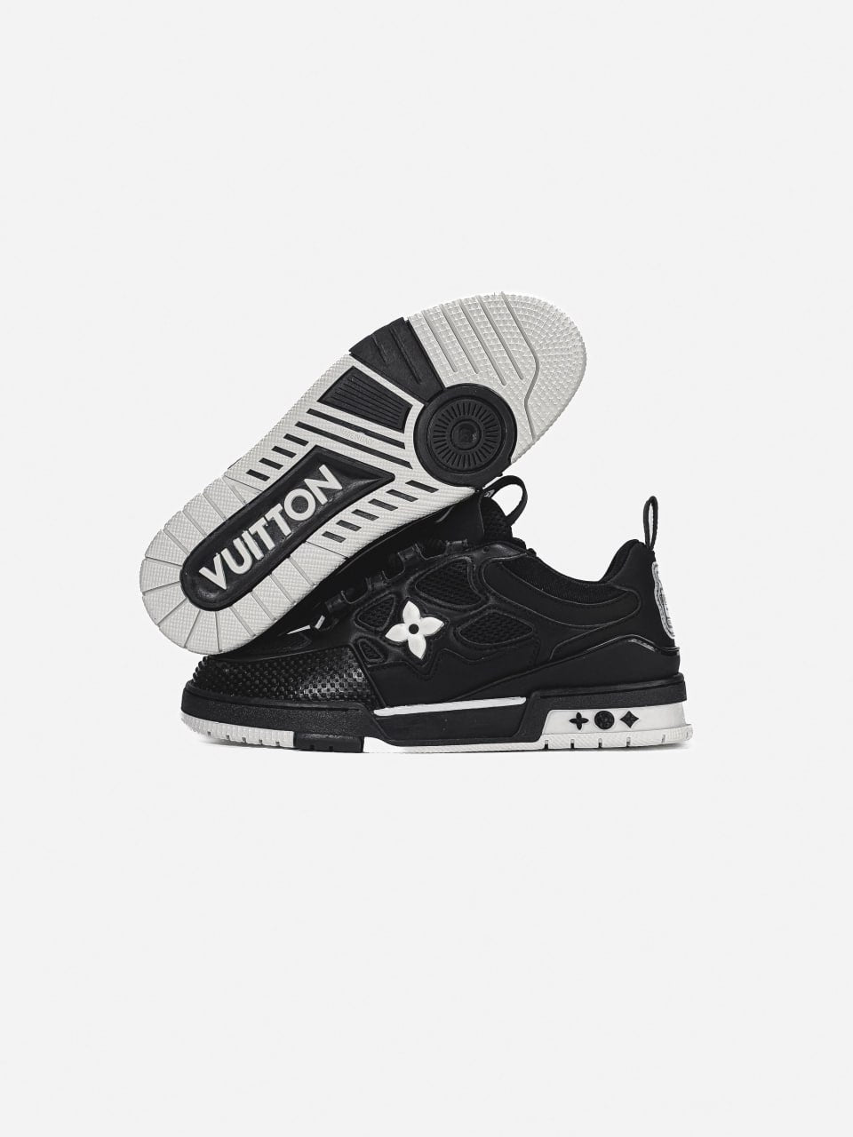 LV  Skate Sneaker Black White